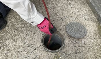 Manhole on site